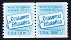 Scott #2005 Consumer Education Plate Number Coil Pair of Stamps - MNH P#3