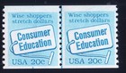 Scott #2005 Consumer Education Plate Number Coil Pair of Stamps - MNH P#4