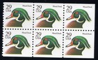 Scott #2484a Wood Duck Booklet Pane (Block) of 6 Stamps - MNH