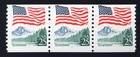 Scott #2280 Flag Over Yosemite Plate # Coil (PNC3) of 3 Stamps - MNH P#1