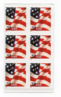 Scott #3636b (BK291b) Waving Flag Block of 6 Stamps - MNH