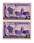 Scott #957 Wisconsin Forward Pair of Stamps - MNH
