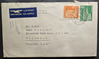 Stamp Swiss Cover 1965 Airmail to Virginia USA #386 & #396
