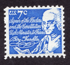 Scott #1393D Benjamin Franklin Single Stamp - MNH