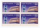 Scott #2210 Public Hospitals Block of 4 Stamps - MNH