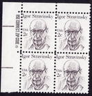 Scott #1845 Igor Stravinsky Zip Block Of 4 Stamps - MNH