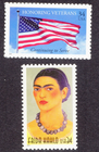Scott #3508 3509 Honoring Veterans Flag Frida Kahlo Single Stamps - MNH