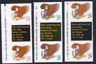 Scott #2595-2596-2597 Eagle & Shield Plate # Pair of Stamps - MNH
