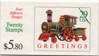 Scott #BK203 Christmas Toy Engines Train Booklet of 20 Stamps - MNH P#A111111