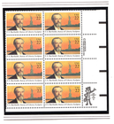 Scott #2147 F.A. Bartholdi Statue of Liberty Zip Block of 8 Stamps - MNH