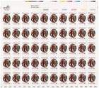 Scott #1471 St. Lucy Dancing Violin Sheet of 50 Stamps - MNH Color Blocks