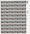 Scott #1551 Currier and Ives Sleigh Ride Sheet of 50 Stamps - MNH #2