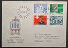 Stamp Swiss FDC 8 Mar 1965 A152-155, #462-465 Bern to Virginia, USA