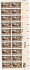 Scott #1551 Currier & Ives Winter Sleigh Plate Block of 20 Stamps - MNH