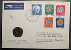 Stamp FDC Card Pro Patria Swiss 1 June 1964 Bern to Virginia USA B334-338