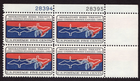 Scott #1306 Migratory Bird Treaty Plate Block of 4 Stamps - MNH