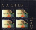 Scott #3556 Mentoring A Child Plate Block of 4 Stamps - MNH