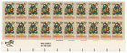 Scott #1508 Decorated Christmas Tree Plate Block of 20 Stamps - MNH LR