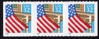 Scott #2920 Flag over Porch Horizontal Block of 3 Stamps - MNH