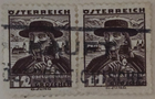 ERROR Stamp Austria 1934 #360 printed as 11g instead of 12, joined used