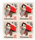 Scott #1730 Winter Rural Mailbox Block of 4 Stamps - MNH