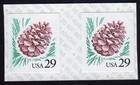 Scott #2491c Pine Cone Coil Pair of Stamps - MNH