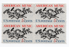 Scott #1252 American Music Block of 4 Stamps - MNH