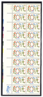 Scott #1951 Love Flowers Plate Block of 20 Stamps - MNH UL in mount