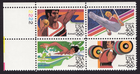 Scott #c105-c108c Summer Olympics Airmail Plate Block of 4 Stamps - MNH in mount