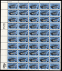 Scott #c74 Curtiss Jenny Airmail Sheet of 50 Stamps - MNH P#29678 UL