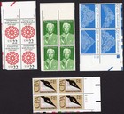Scott #2349-2350-2354a-2361 CPA Lacemaking Plate Block of 4 Stamps - MNH