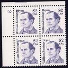 Scott #2195 William Jennings Bryan Plate Block of 4 Stamps - MNH