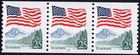 Scott #2280a Flag Yosemite Plate # Coil (PNC3) of 3 Stamps P#10 EFO Color bleed