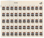 Scott #1420 Landing of the Pilgrims Sheet of 50 Stamps - MNH P#32287 UL