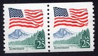 Scott #2280a Flag Over Yosemite Plate # Coil (Pair) 2 Stamps - MNH P#11