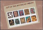 Scott #3873 American Indian Art Sheet of 10 Stamps - Sealed Brown