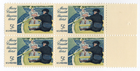 Scott #1322a Mary Cassatt Block of 4 Stamps - MNH w/right selvage