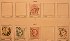 Stamp Austria 1864-67 #24, 27-31 used