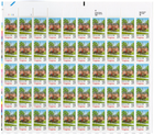 Scott #2345 Virginia Sheet of 50 Stamps - MNH P#1111-1 UL