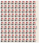 Scott #1894e Flag over Supreme Court Sheet of 100 Stamps - MNH P#2 (2 Plate #s)