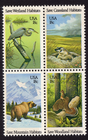 Scott #1924a Save Wildlife Habitats Block of 4 Stamps - MNH