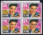 Scott #2721 Elvis Presley King of Rock & Roll Block of 4 Stamps - USED