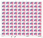 Scott #2531 Flags on Parade Sheet of 100 Stamps - MNH P#2222 LL
