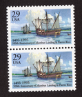 Scott #2805 Columbus Landing Puerto Rico Pair of Stamps - MNH