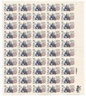 Scott #2036 20¢ Sweden Treaty Commerce Sheet of 50 Stamps - MNH P#1 UR