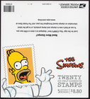 Scott #4403b 44¢ Simpsons Booklet of 20 Stamps - MNH Homer on Back
