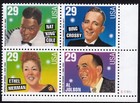 Scott #2849-2853 sans 2851) Popular Singers (Bing Cosby) Block of 4 Stamps - MNH