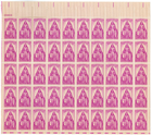 Scott #1087 Polio Sheet of 50 Stamps - MNH P#25603 UL