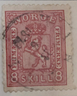 Stamp Norway 1863-66 #15 used