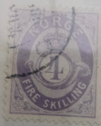 Stamp Norway 1872-75 #19 used